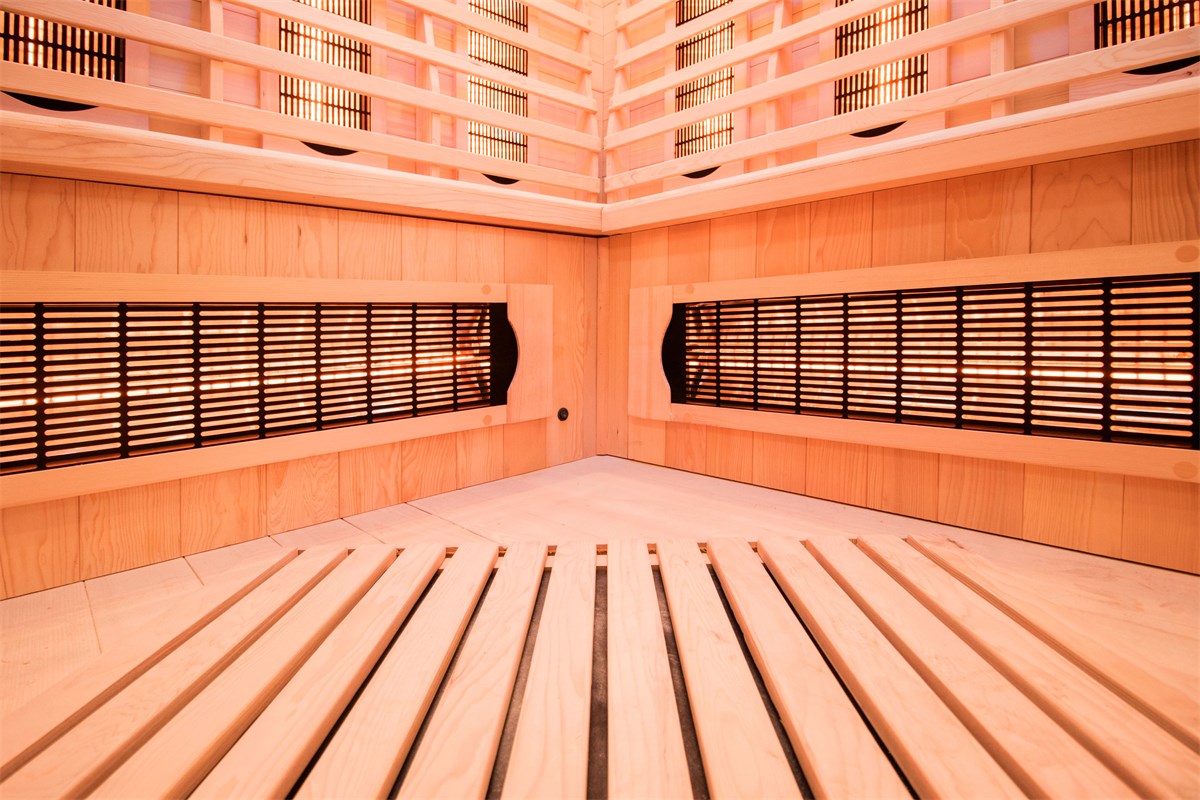 Sauna de Infravermelhos Angular de 3 Lugares Apollon Quatz
