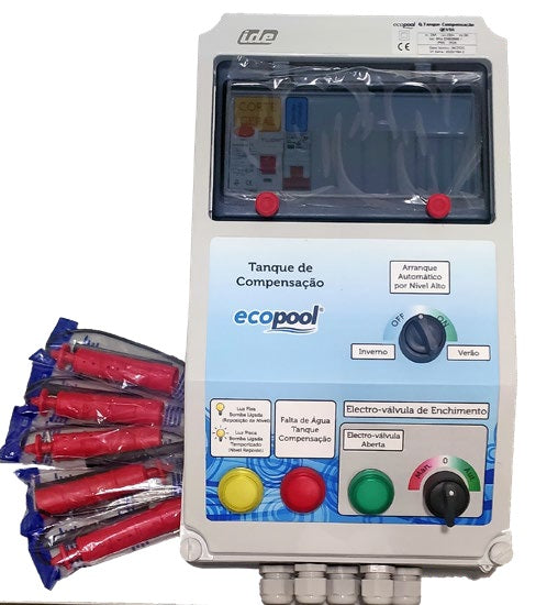 Quadro de Nível para Tanque de Compensação Ecopool – Sistema de 5 Sondas Integrado