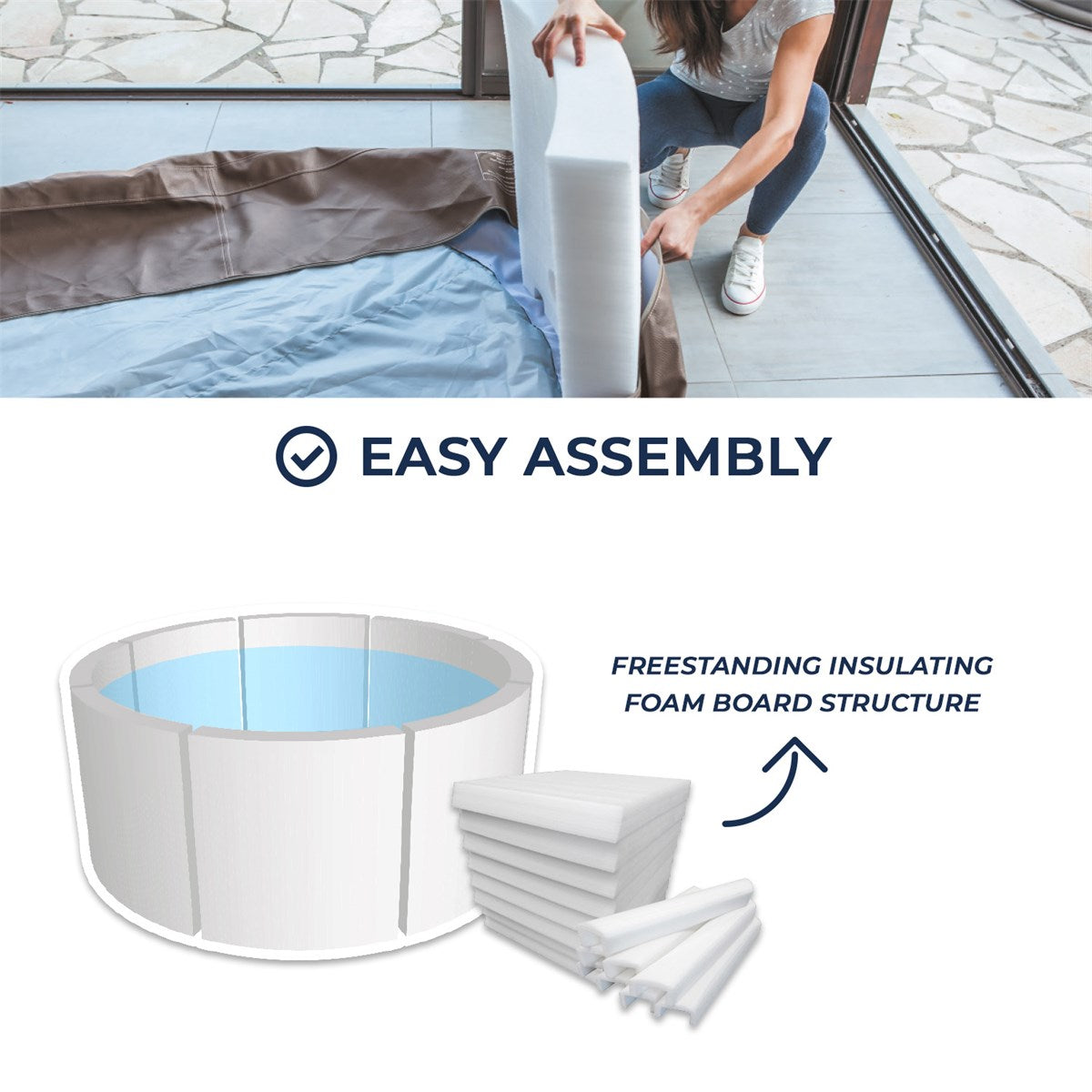 Spa Semirrígido NetSpa Octopus com Mobiliário – 4 a 6 Lugares, Conjunto de 5 Módulos