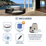 Spa Semirrígido - Conjunto NetSpa Vita Premium + Mobiliário Completo (5 Unidades) – Spa Semirrígido 6 Pessoas