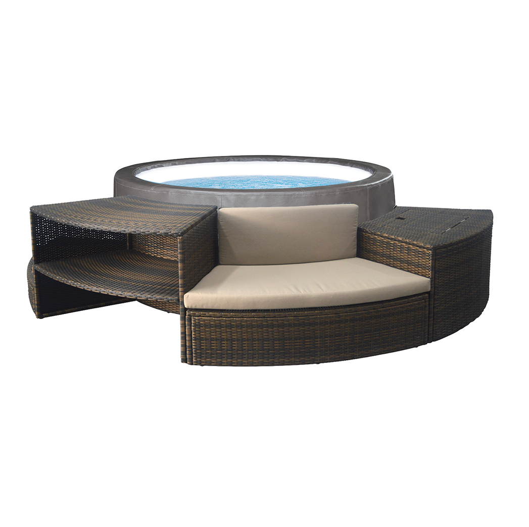 Spa Semirrígido - Conjunto NetSpa Vita Premium + Mobiliário Completo (5 Unidades) – Spa Semirrígido 6 Pessoas