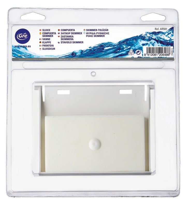 Comporta de Substituição para Skimmer de Piscina – 12 x 14,5 cm