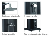 Chuveiro Solar 28L Negra
