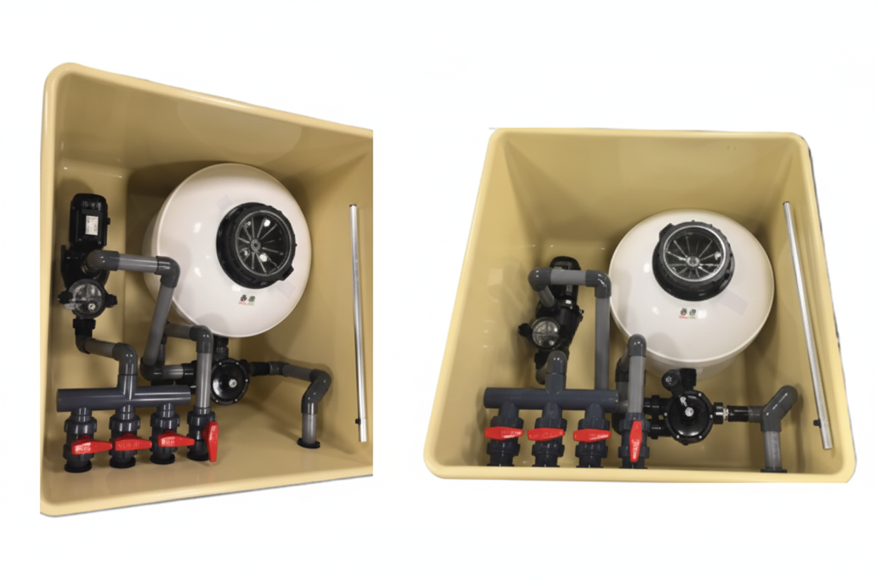 Caseta Local Técnico Enterrado – Em Fibra de Vidro Reforçada com Kit de Filtração