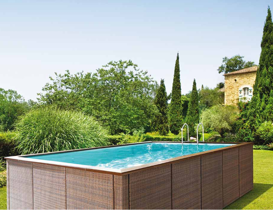 Piscina DolceVita Rattan – Piscinas Elevadas de Luxo em Vime Tecido à Mão