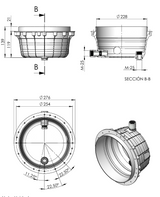 Nicho Universal Ø 230 mm Piscina Betão – Compatível com FlexiNiche e PAR56