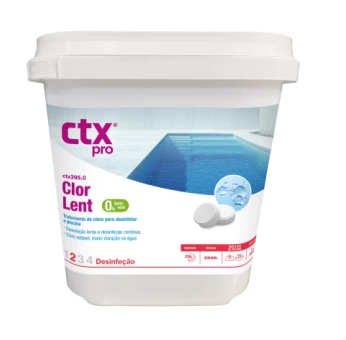 CTX-370.0 ClorLent Pastilha – Cloro de Dissolução Lenta (0% Ácido Bórico)