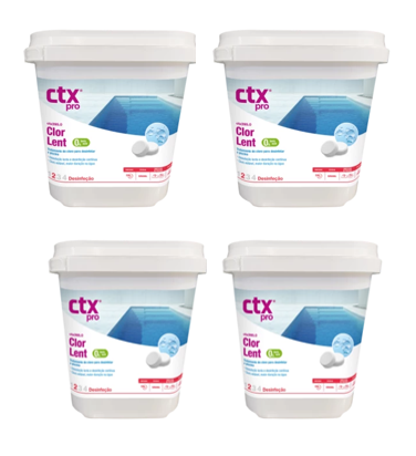 CTX-370.0 ClorLent Pastilha – Cloro de Dissolução Lenta (0% Ácido Bórico)