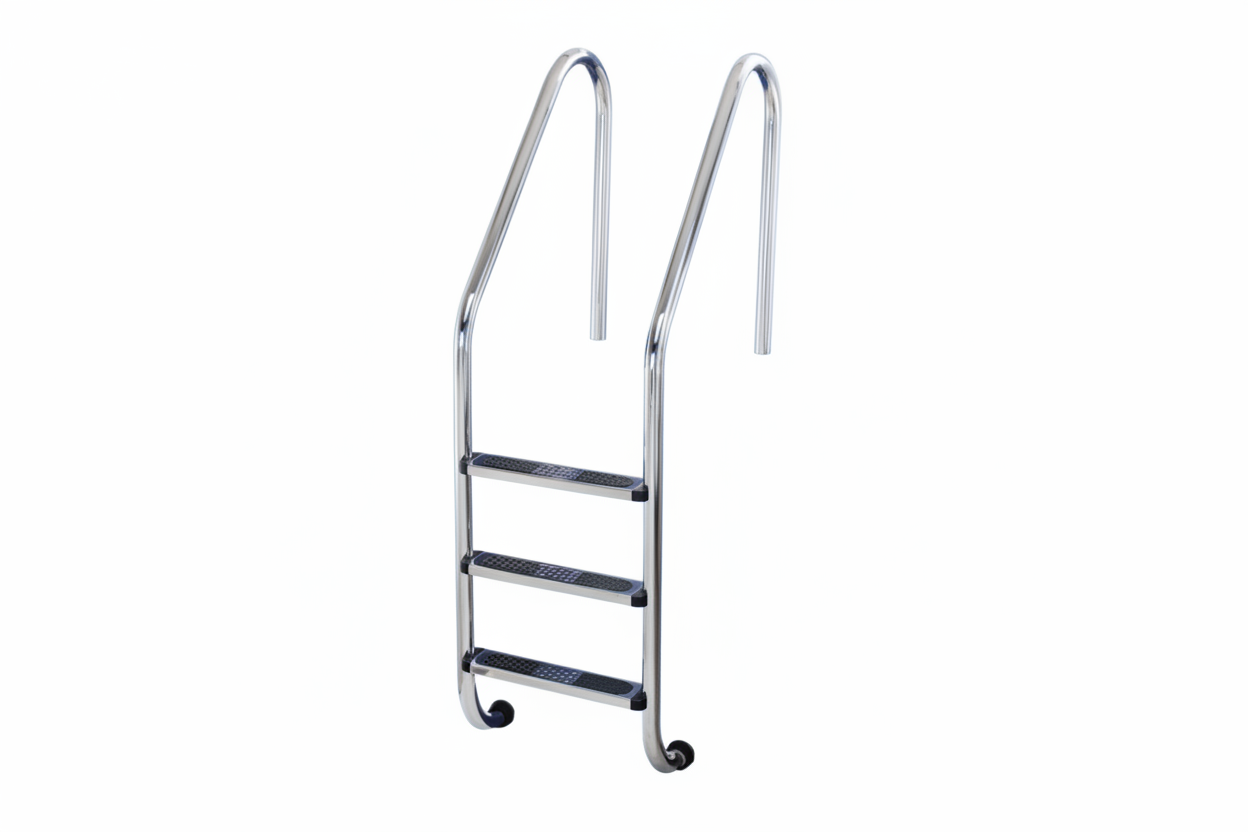 Escada Standard para Piscina em Aço Inoxidável AISI 316 - Alta Resistência