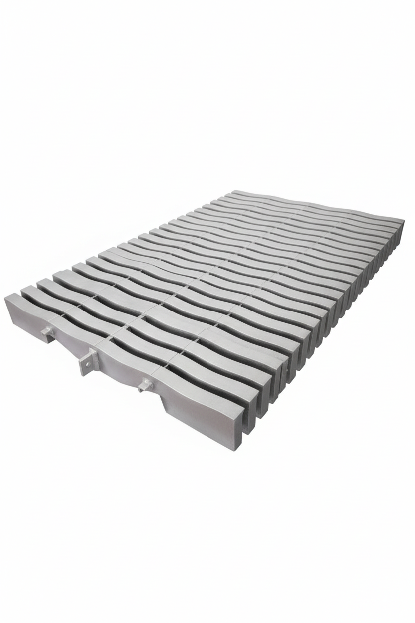 Grelha Reta 20mm  para Caleira de Piscina – Transversal Contínua em Polipropileno (UV Resistant)