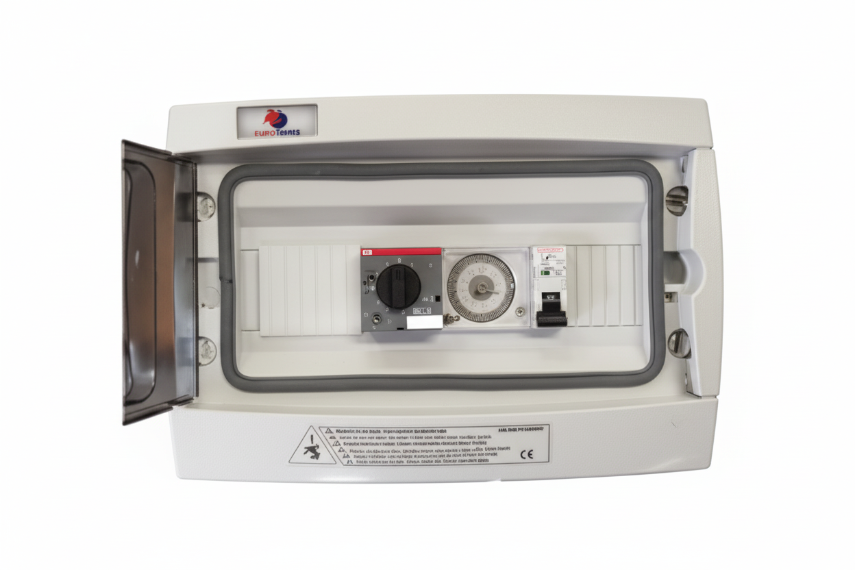 Quadro Elétrico de Comando para Piscina - Proteção e Controlo (Monofásico/Trifásico)