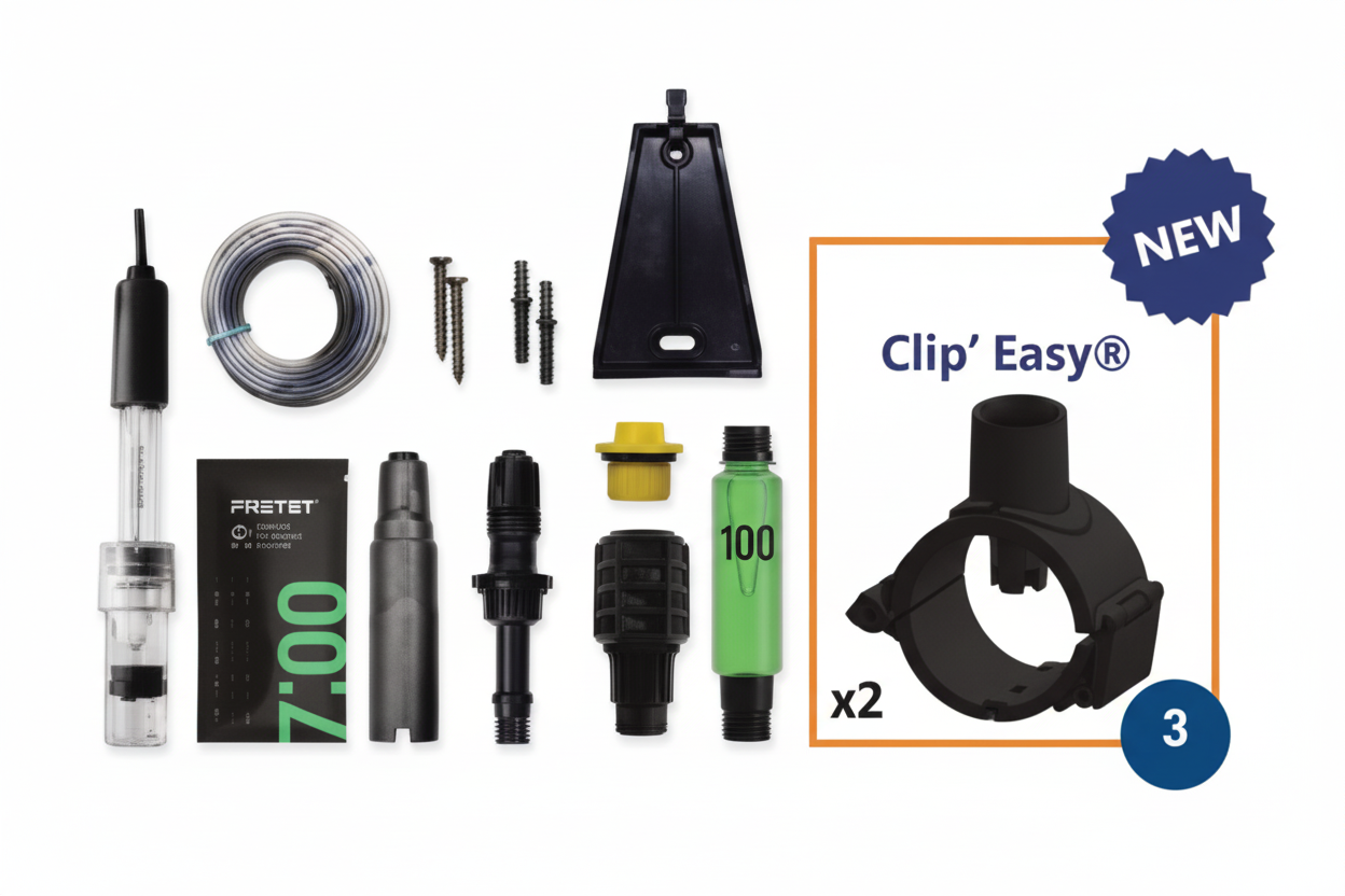Bomba Doseadora Automática Prim pH - Rx para Piscinas até 120m³ - Kit Completo com Sondas