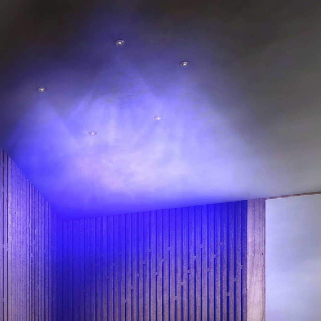 Duche de Contraste Frio Profissional – 3 Jets Atomizados e Iluminação RGB-W