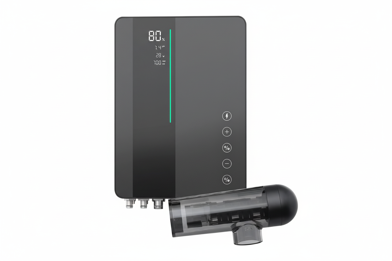 Eletrólise de Sal iClear Full Inverter – Tecnologia Ultra Slim com Controlo Inteligente