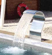 Cascata Cayman A-316L - Design Moderno em Aço Inox AISI 316L para Piscinas