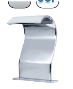 Cascata Cayman A-316L - Design Moderno em Aço Inox AISI 316L para Piscinas