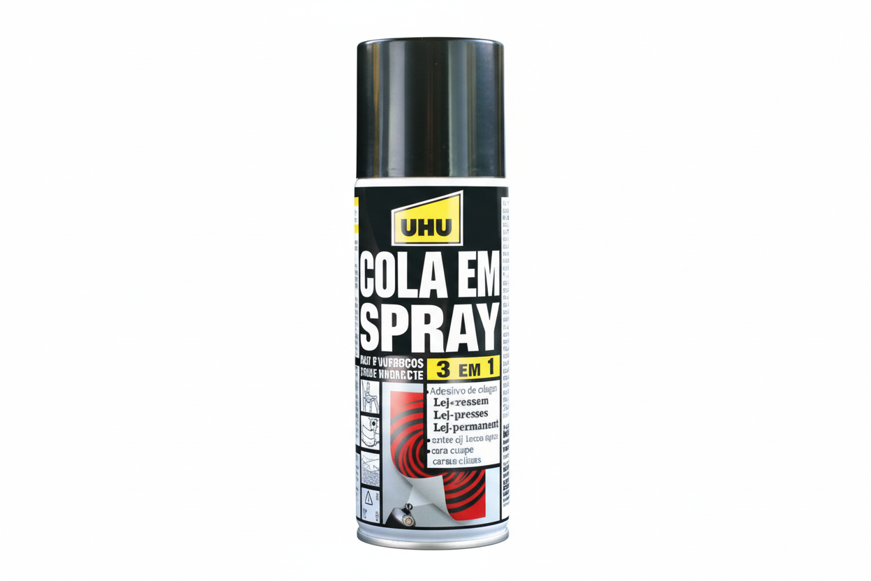 Cola em Spray UHU 3 em 1 Universal