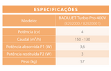 Sistema de Natação Contracorrente Badujet® Turbo Pro – Performance Profissional 350 m³/h