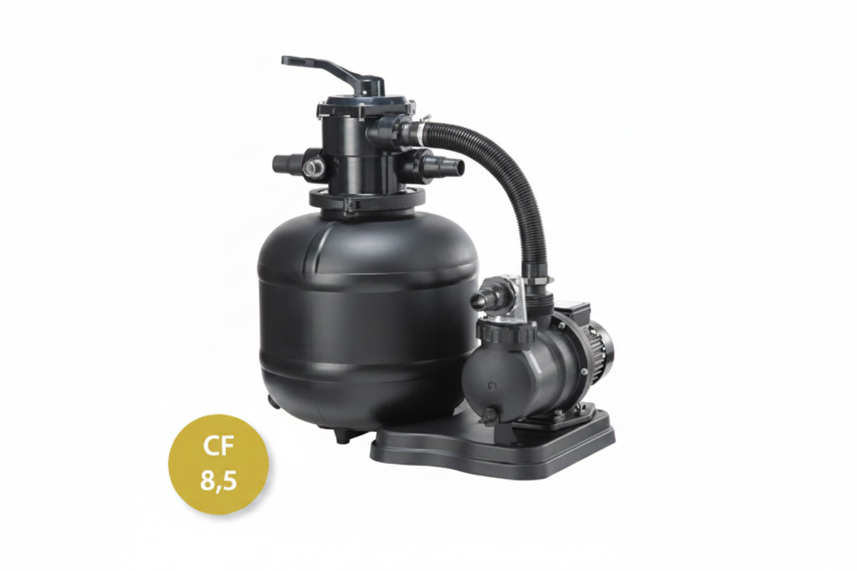 Conjunto de Filtração Monobloco – Solução Integrada (Filtro + Bomba)