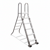 Escada de Segurança para Piscinas Acima do Solo – Inox AISI-304