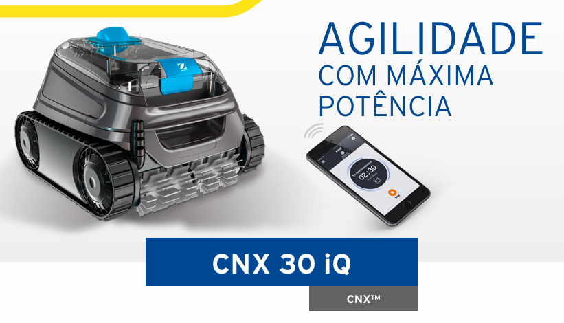 Robot Limpa Fundos Zodiac CNX 30 iQ – Aspirador de Piscina Elétrico e Automático com Conectividade iAquaLink