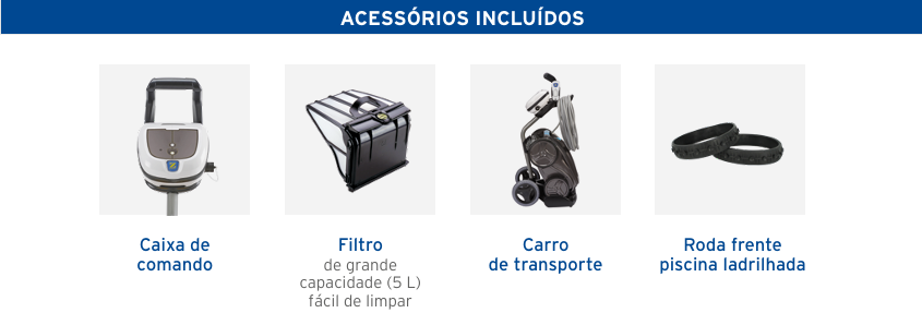Robot Limpa Fundos Zodiac Vortex OV 3480 – Aspirador de Piscina Automático com Carrinho de Transporte