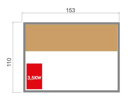 Sauna interior tradicional SENSE 4– 4,5 kW – 4 lugares