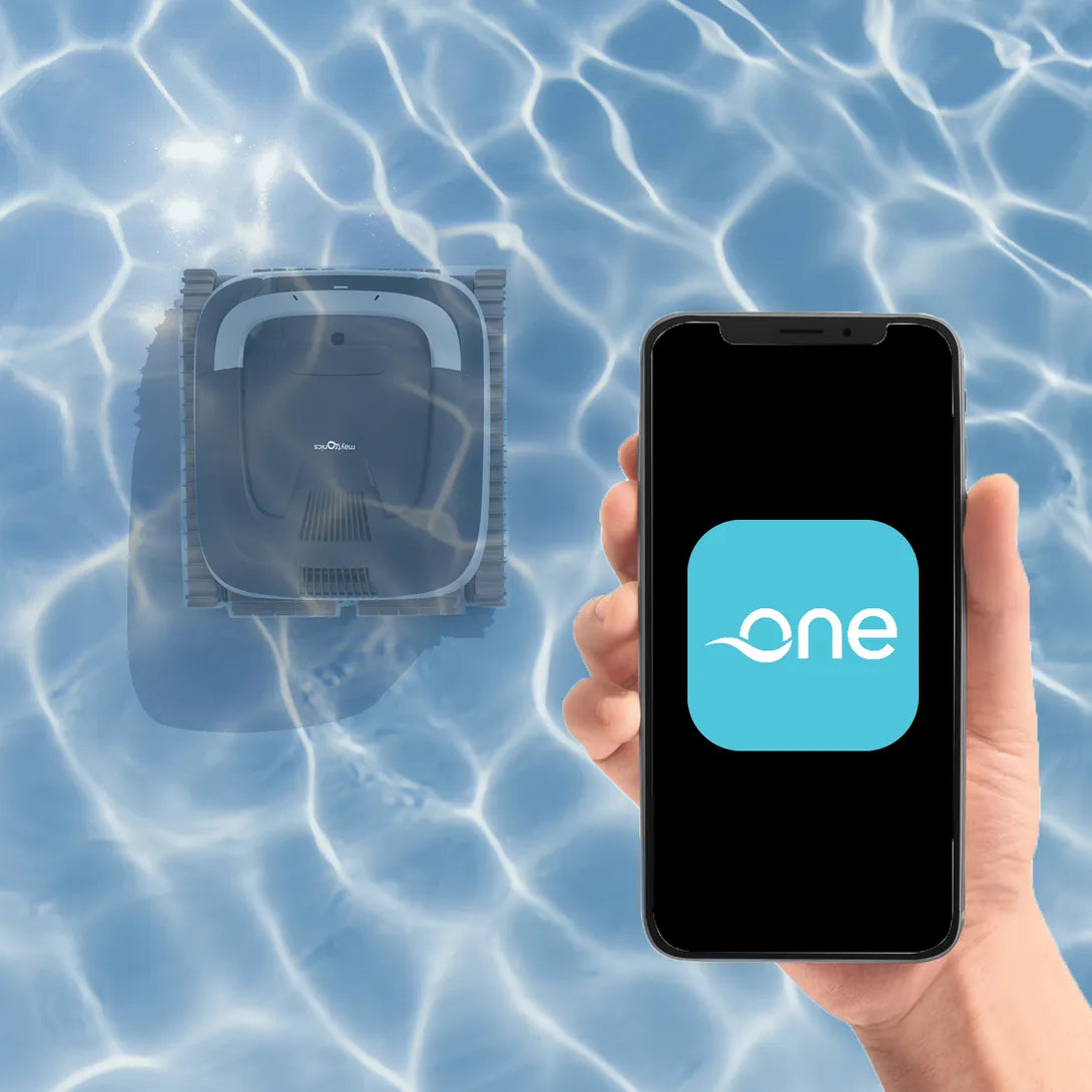 Robot de Piscina Maytronics EON 120D– Limpeza Inteligente de Degraus e Áreas Rasas