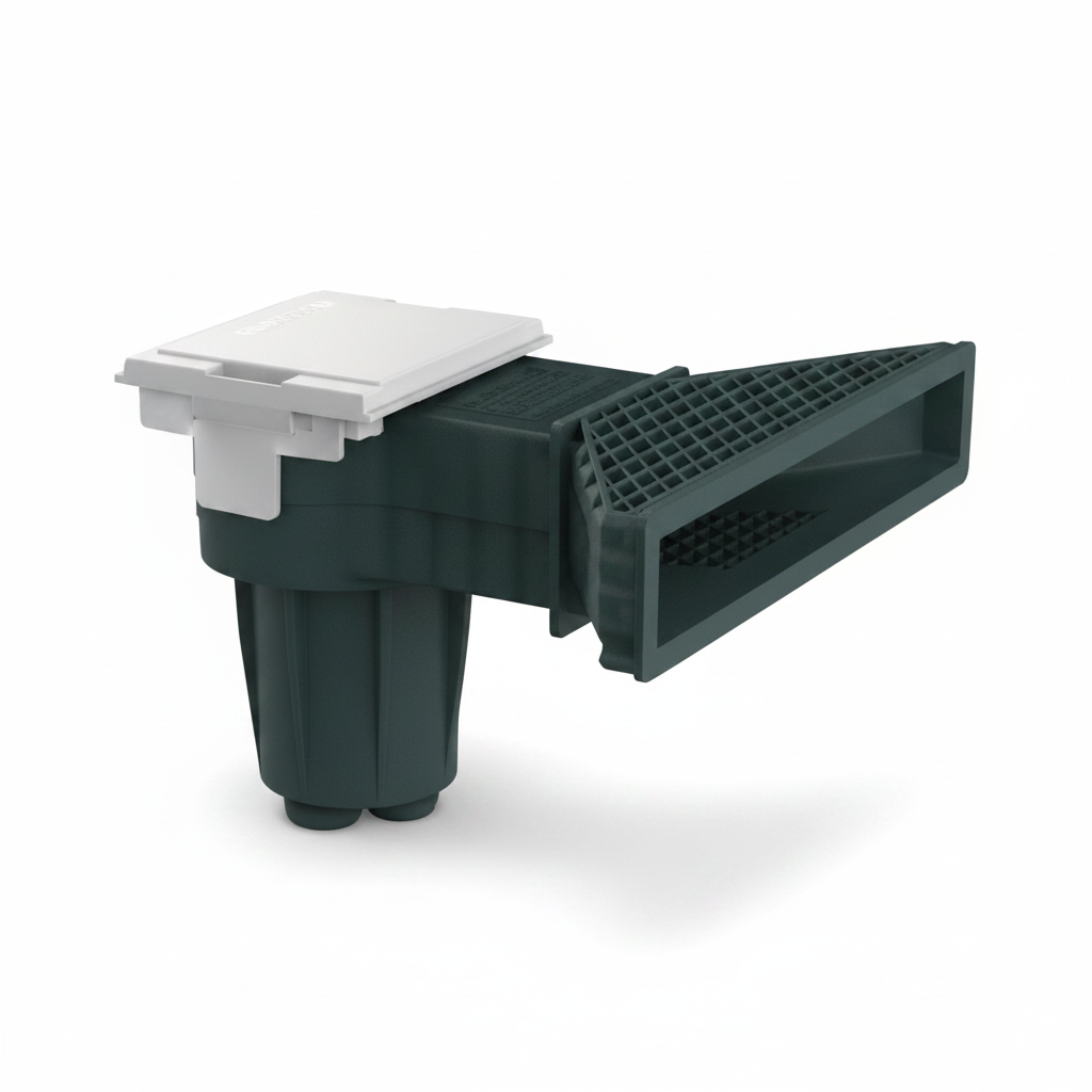 Skimmer de Boca Ancha Weltico A800 Blanco - Efecto Piscina Infinita - para piscinas de hormigón / liner