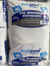Sal Marinho fino T1 Especial Piscinas Ecopool - Alta Pureza (Saco 25kg)