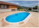 Piscina Enterrada de Aço Madagáscar Oval 500x300x150cm – Kit Completo de Alta Gama