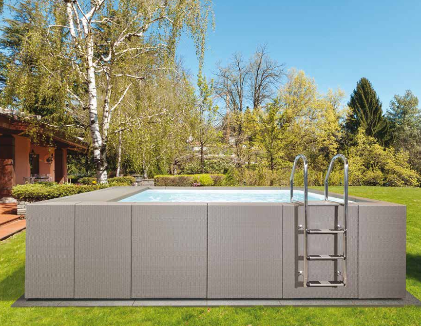 Piscina DolceVita Diva LTI 35 – 3x5m Total White | Estrutura de Luxo com Base Reforçada