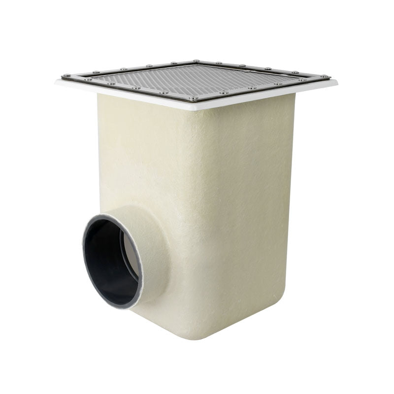 Dreno principal NORM inox 507 x 507 mm para poliéster e fibra de vidro – Vários Modelos