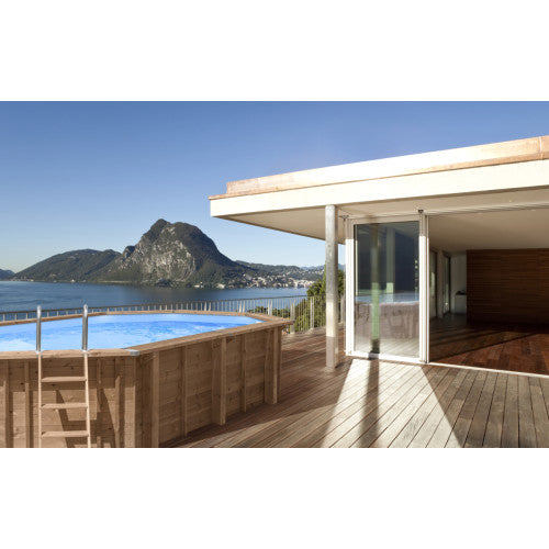 Piscina de Madera Abatec Sea Breeze 5,5m – Kit Completo en Pino Escandinavo