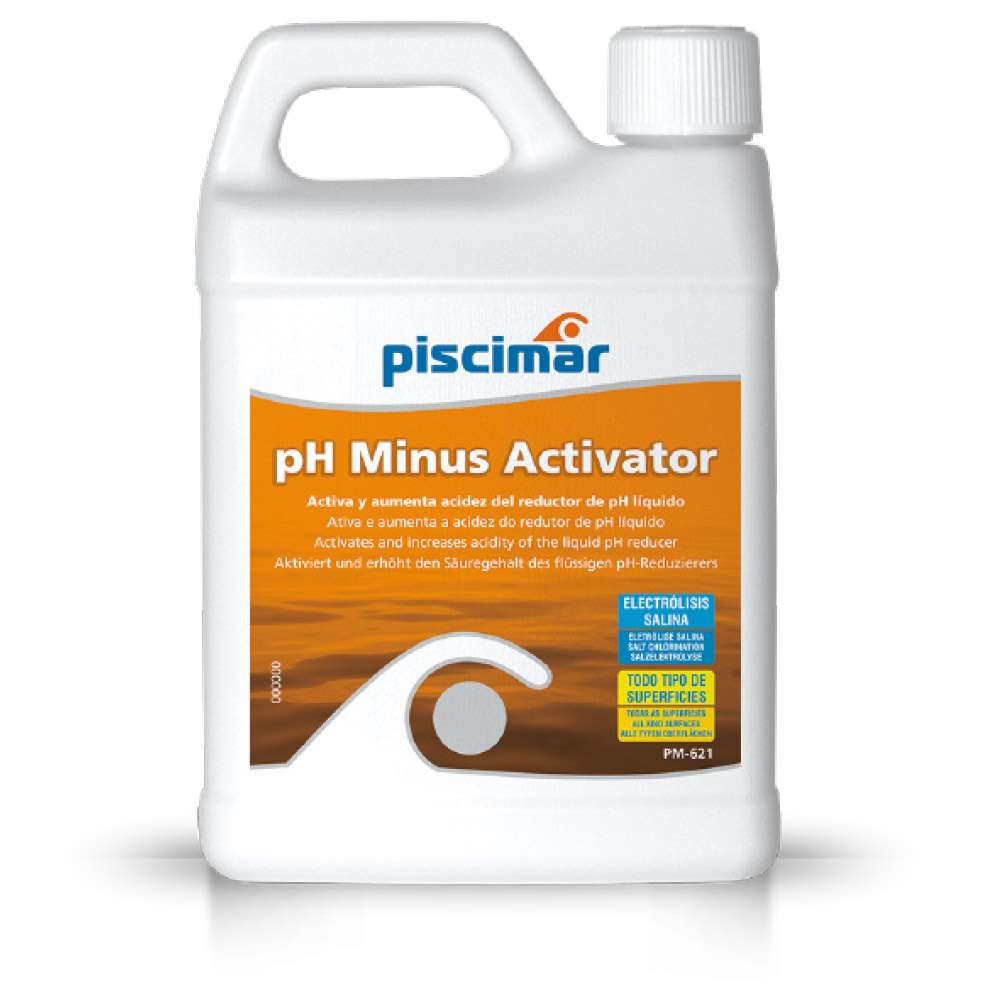 Piscimar PM-621 Ph Minus Activator - Redutor de pH Líquido para Sistemas de Dosagem (10L / 25L)