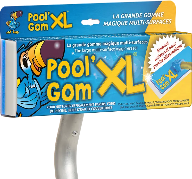 Pool’Gom XL®: Esponja Mágica Gigante para Fundo, Paredes e Linha de Água (26 x 9 cm)