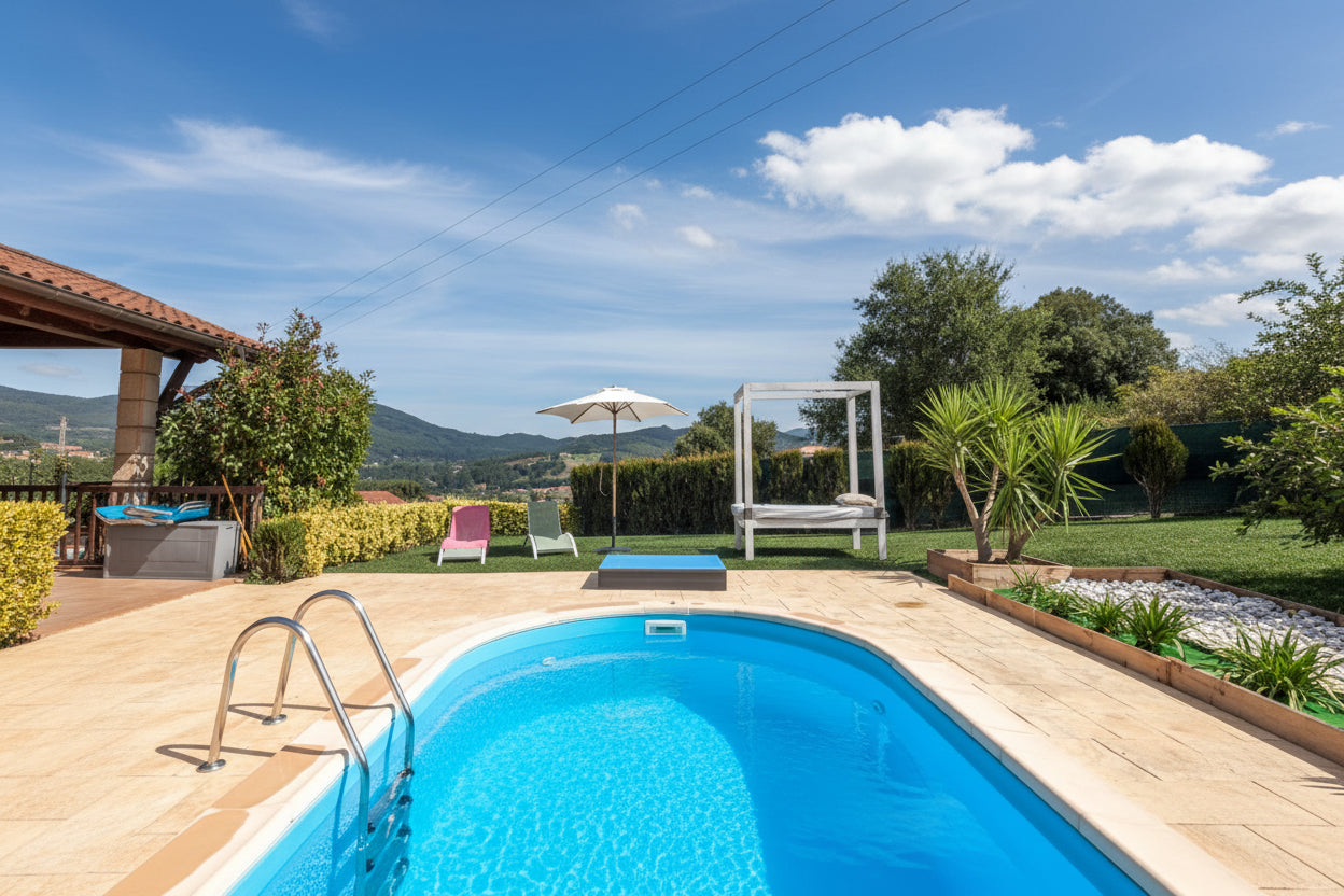 Piscina Enterrada de Aço Madagáscar Oval 800x400x150cm – Edição Prestígio XL com Garantia de 10 Anos