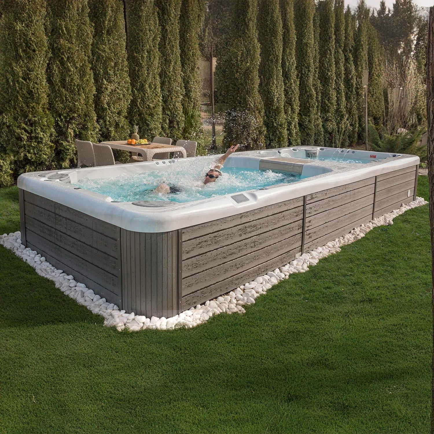 Swimspa Rio Grande Life W-Flow Wellis – Piscina de 6 Metros e Spa Independente
