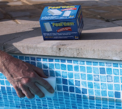 Pool’Gom® Toucan: Conjunto de 3 Esponjas Mágicas para Limpeza de Linha de Água e Acessórios