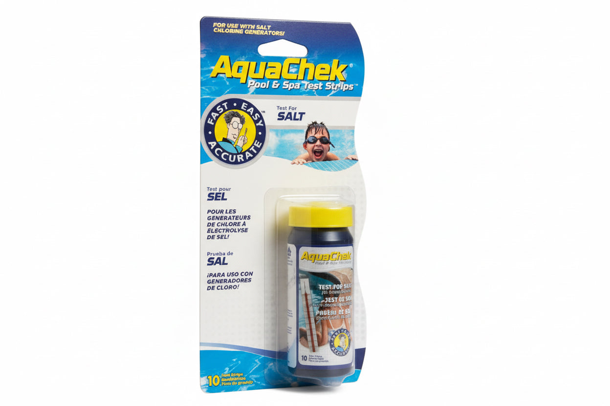 Tiras de Teste AquaCheck Branco – Medição Precisa de Sal (Cloreto de Sódio)