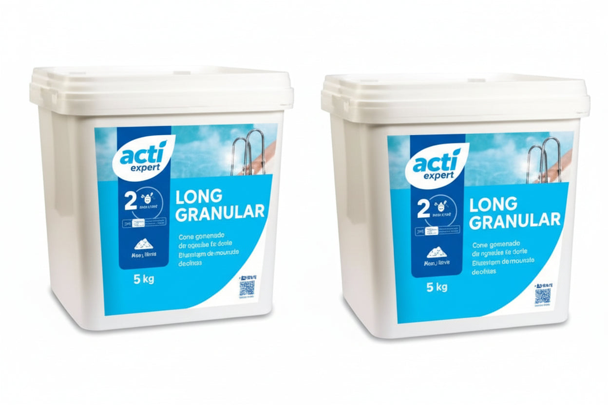 Acti Expert Long  - Cloro Granulado Tricloro ACTI Expert 5kg | Alta Concentração