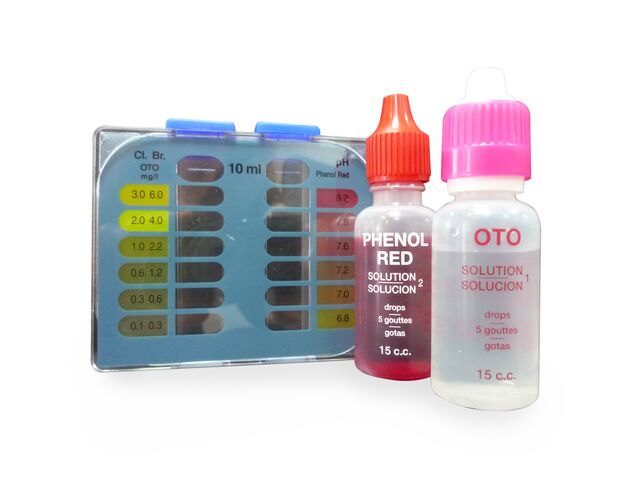 Kit de Análise de Água CTX - Estojo de Reagentes Líquidos (Cloro/Bromo e pH)