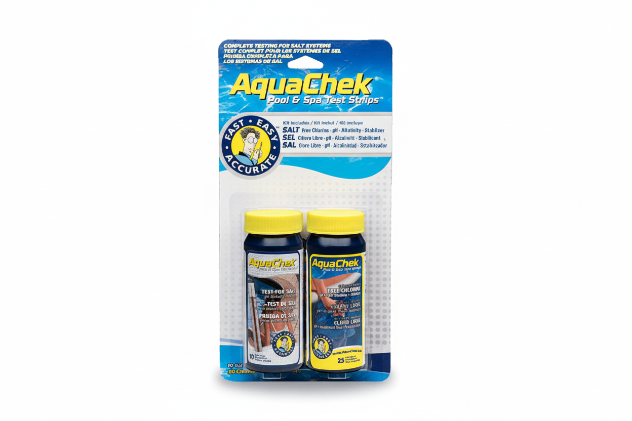Kit de Teste AquaCheck Sistema Sal – Controlo Completo para Eletrólise Salina