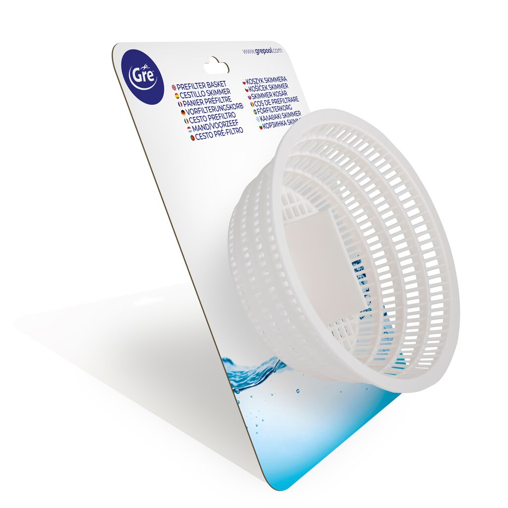 Cesto para Skimmer Standard de Piscina - Proteção e Dosagem Química (Ø 162 mm)