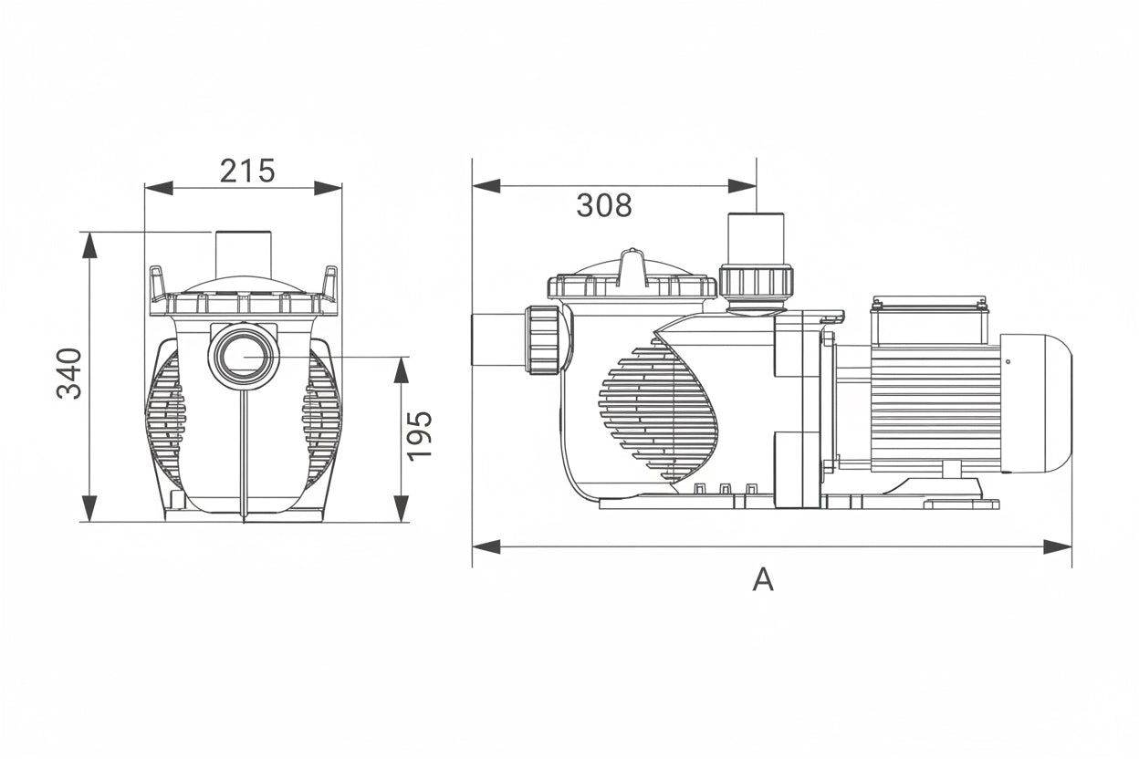 Bomba Emaux SuperPower II – Alta Eficiência e Auto-aspirante até 3,3 metros
