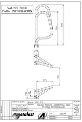 Corrimão de saída para piscina AstralPool – vista 12