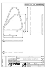 Corrimão de saída para piscina AstralPool – vista 14