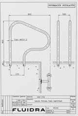 Corrimão de saída para piscina AstralPool – vista 2