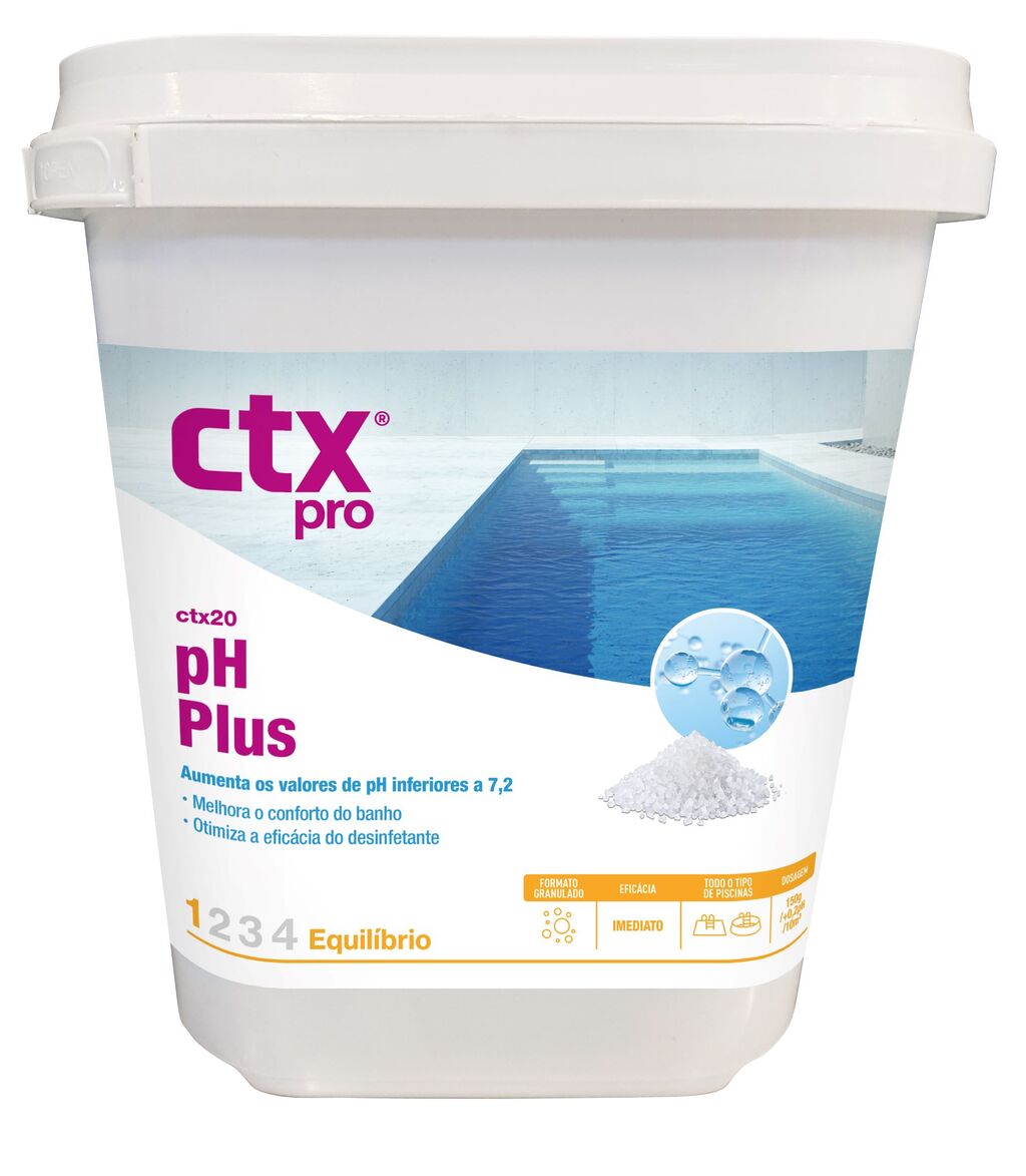 Incrementador de pH CTX-20 pH Plus Granulado 6Kg – Equilíbrio da Água
