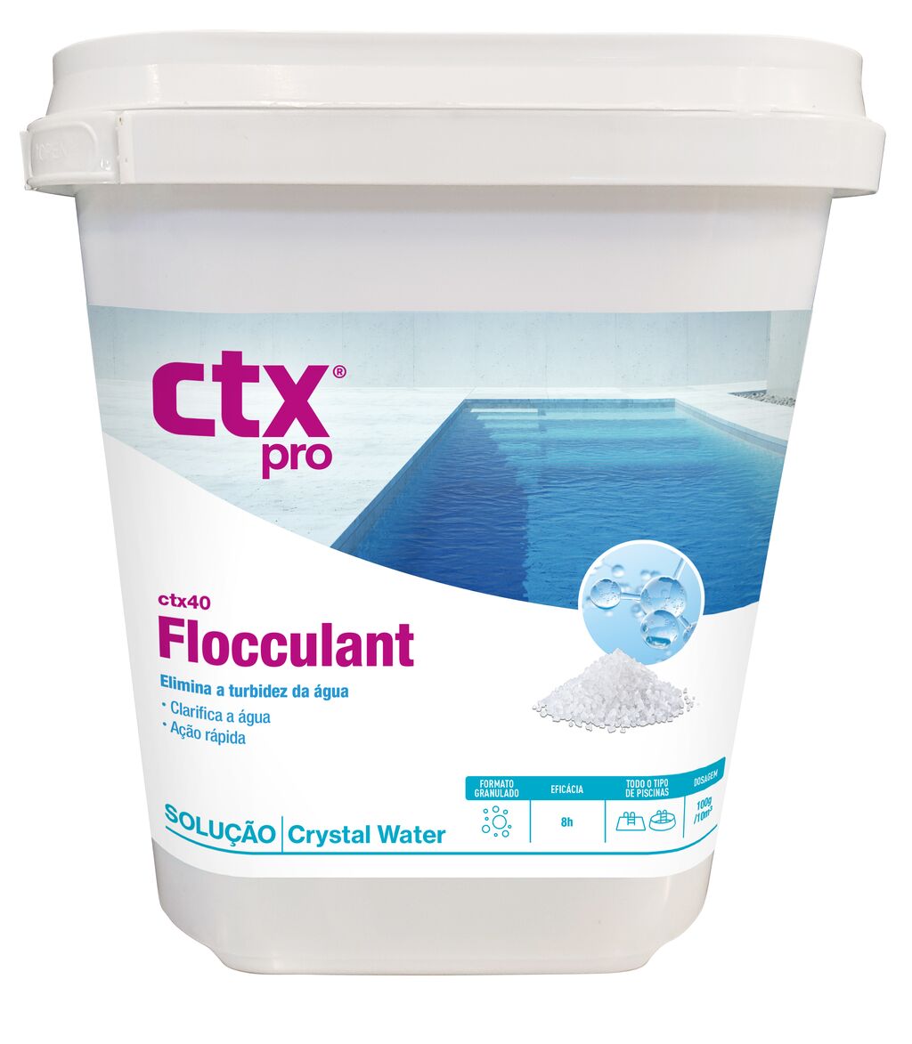 Floculante Granulado CTX-40 – Clarificador de Água para Piscina
